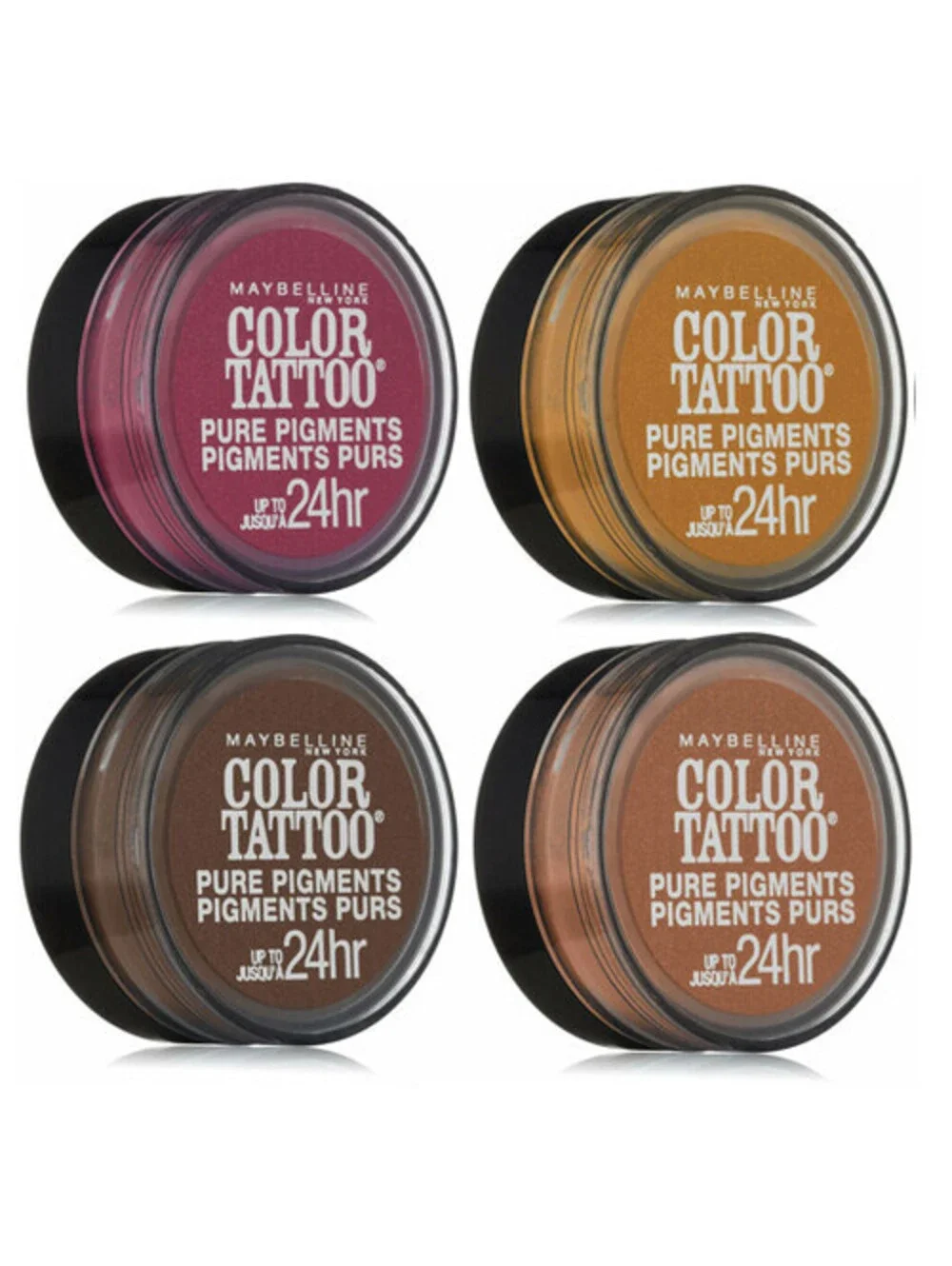 4-Pack: New Maybelline Eye Shadow Color Tattoo NO REPS Pink Gold Brown (Sealed)